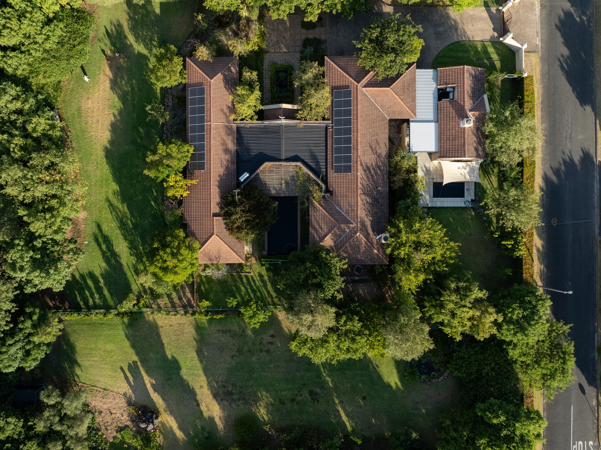 Aerial view of home